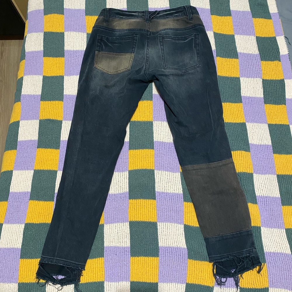 Free People Patchwork Buttonfly Jeans - image 3